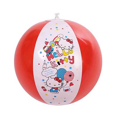 12 inch white red cartoon beach ball China factory
