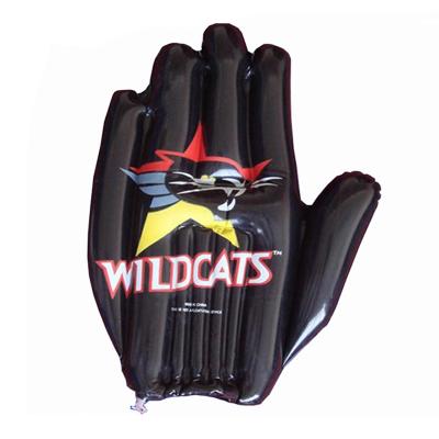 Promotional inflatable fun hands with Logo Black color 