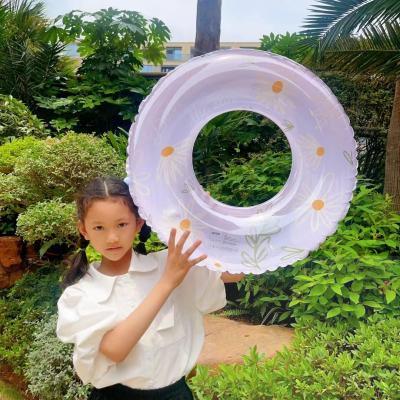 Purple flower design swim tubes Children swimming Rings 