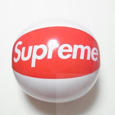 White Red Supreme beach balls 24inch