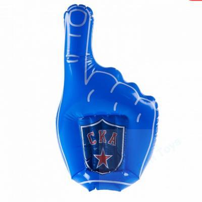 60CM inflatable cheering fingers Fun hand blue color 